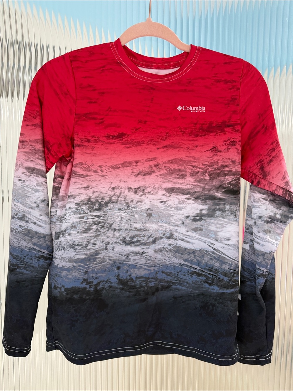 Columbia Red Performance Crew Neck Top